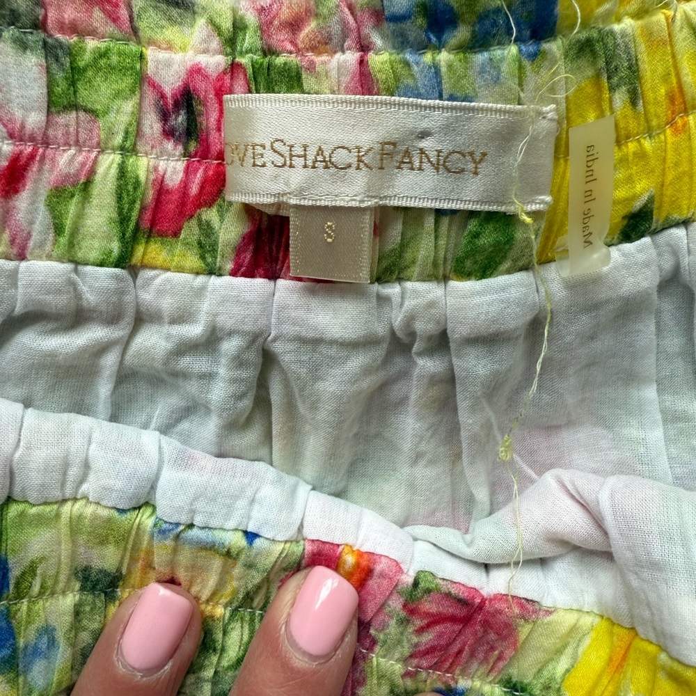 LoveShackFancy Brynlee tiered ruffle mini skirt size S - Picture 3 of 6